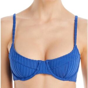 NWT Solid & Striped Emily Bikini Top Varsity Blue sz S